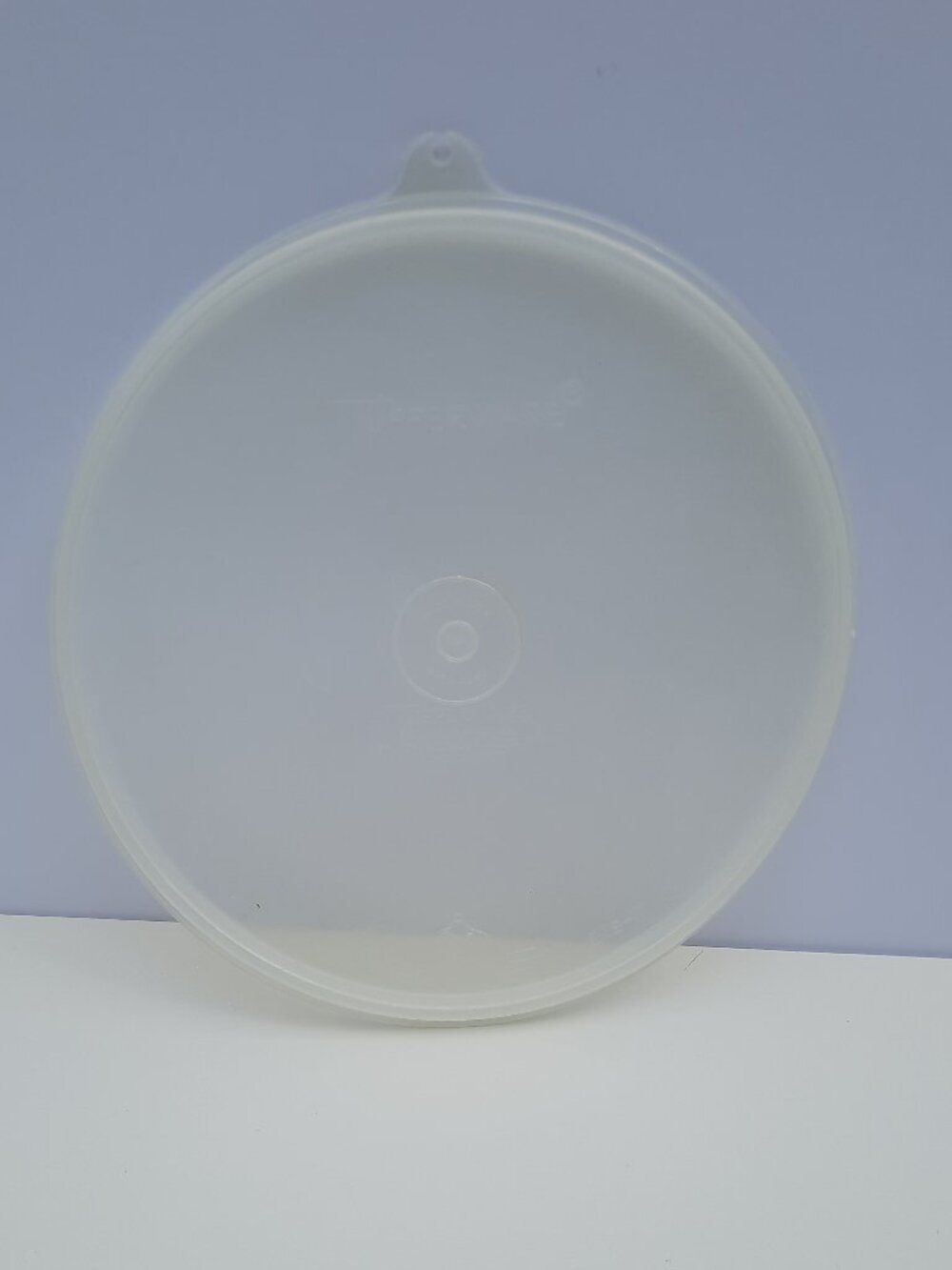 Vtg Tupperware 8” Sheer Round Replacement Lid #229-17 with Y-Tab
